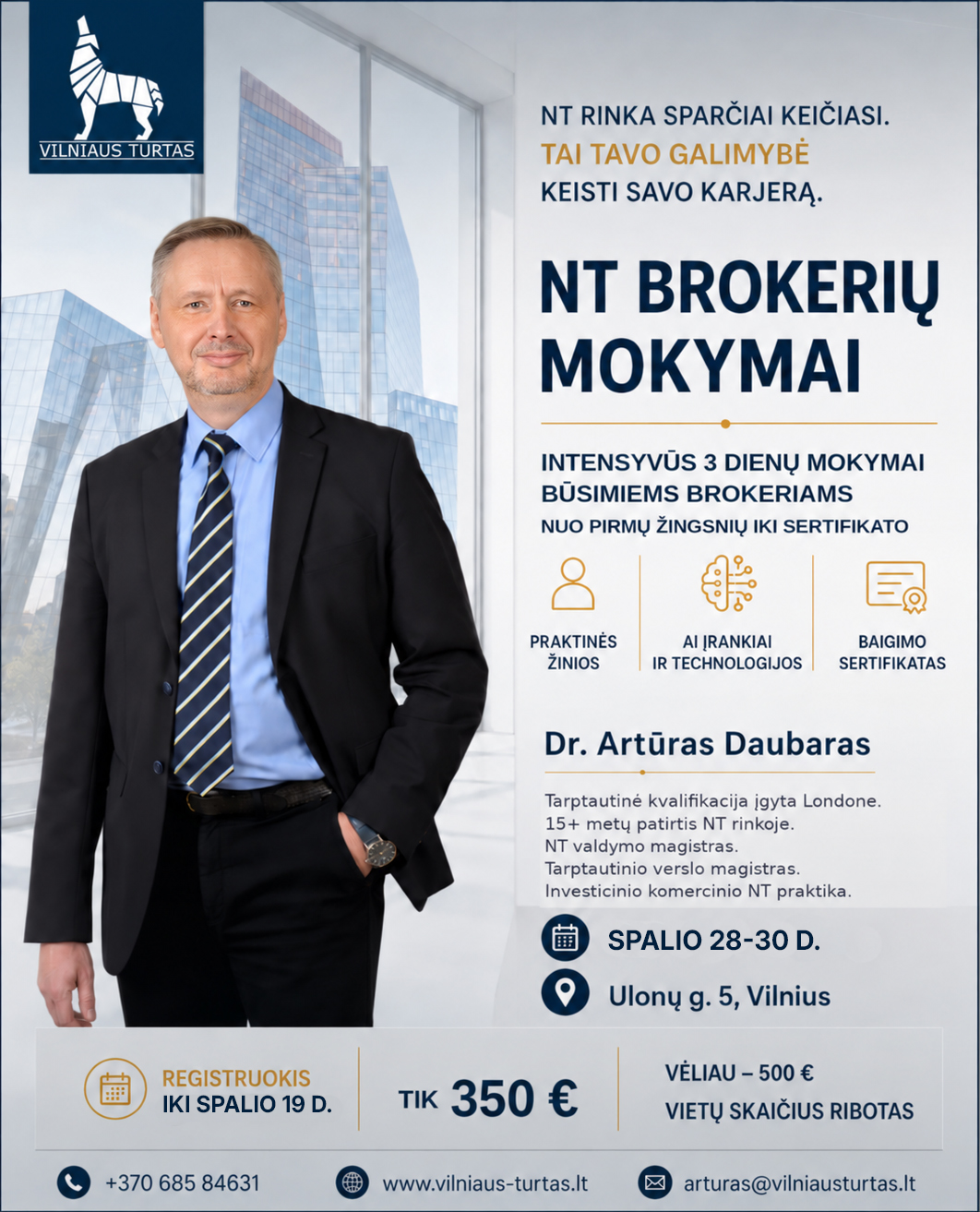Dr. Artūras Daubaras – lecturer in real estate training
