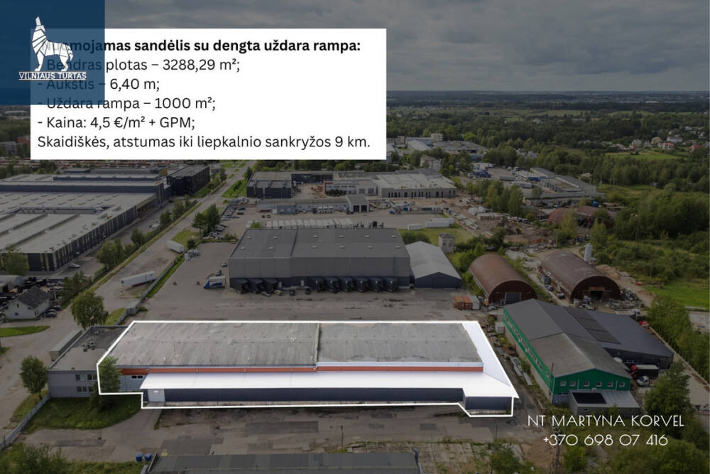 Nuomojamos patalpos Sodų g., Skaidiškės, 3300 kv.m ploto