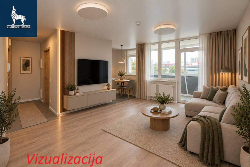 Parduodamas butas Leičių g., Pašilaičiuose, Vilnius, 70.64 kv.m ploto
