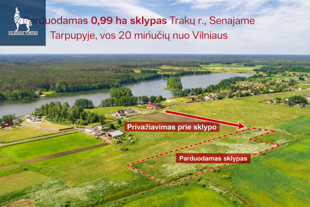 Parduodamas sklypas Senasis Tarpupis, 99 a ploto