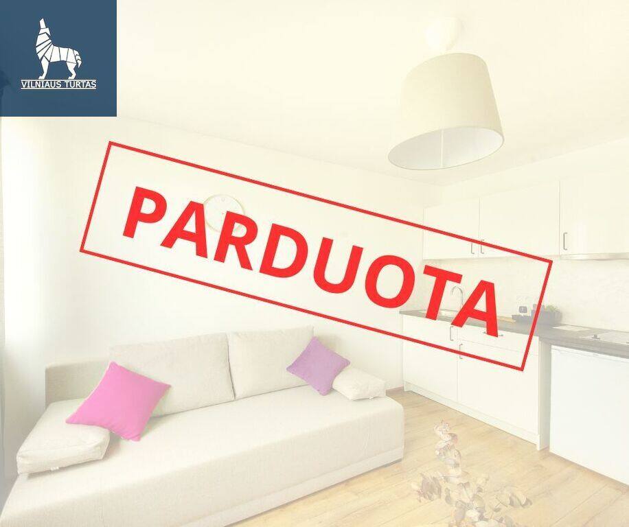 Parduodamas butas Kareivių g., Šiaurės miestelyje, Vilnius, 21 kv.m ploto, 1 kambariai