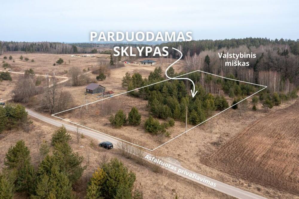 Parduodamas sklypas Raudoniškės, 80.13 a ploto